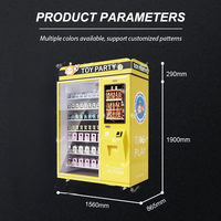 Distributeur automatique de boîtes mystères personnalisées certifié CE, garantie 1 an, pour boutiques de cadeaux, centres commerciaux, écran tactile, paiement par pièces, billets et cartes de crédit