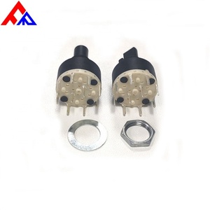 Interrupteur rotatif à axe plat sans interruption, 1 à 2 pôles, 2 à 12 positions, en métal et plastique, pour diverses applications - Product Image 5