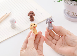 Gomma da Cancellare 3D a Forma di Cane Cartone Animato, Mini Gomma Creativa a Forma di Cane Teddy <span class=keywords><strong>per</strong></span> Cancelleria - Product Image 2