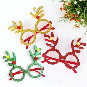 Nouveau noël lunettes décoratives adultes enfants <span class=keywords><strong>cadeau</strong></span> de noël fête créative monture de lunettes en <span class=keywords><strong>gros</strong></span> décorations de noël - Product Image 4