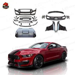 Automotive Parts Bodykit For Ford Mustang Upgrade GT350 Style Body Kit Car Bumpers Engine Hood Fenders Rear Spoiler 15-17
