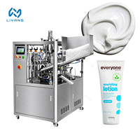 Machine de remplissage et de scellage de tubes entièrement automatique à grande vitesse avec scellage par ultrasons pour le remplissage de tubes de crème et de lotion cosmétique