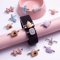 Breloque HMJ pour bracelet de montre Whoop, anneau décoratif semi-ouvert esthétique pastel clair pour Whoop 4.0 5.0, emballage personnalisé