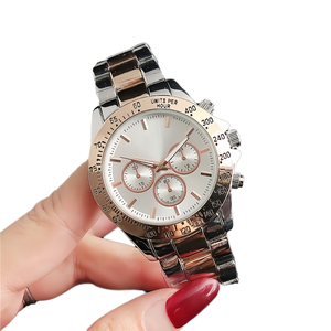 BOS Merk Herenhorloge met Drie Wijzerplaten Chronograaf Nieuw Modieus Stalen Band 38mm Wijzerplaatdiameter Quartz uurwerk Legering Kast Ins2024 - Product Image 2