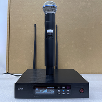 Système de microphone sans fil professionnel QLXD4 Beta58 UHF True Diversity à condensateur, avec suppression du bruit, léger, pour