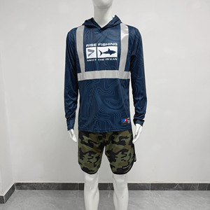 Sudadera con Capucha de Pesca con Tiras Reflectantes UPF50+ de Secado Rápido y Transpirable para Protección Diurna y Nocturna - Product Image 2
