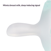 Sucette anti-colique pour nouveau-nés, à pointe plate, débit lent, large ouverture, empêche le surmordage, apaisante, aide bébé à s'endormir, en silicone, fabrication usine