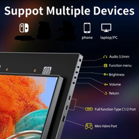 Moniteur portable sans fil de 15,6 pouces, connexion Wi-Fi, écran d'extension d'ordinateur portable FHD IPS/HDR
