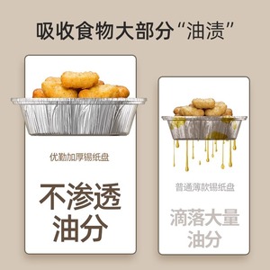 Disposable Aluminum <b>Foil</b> <b>Trays</b> For Air Fryer Oven <b>Baking</b> Cooking Family Use 120mm Diameter - Product Image 5