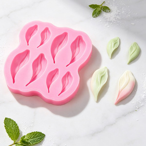 Food Grade <b>Silicone</b> Petals Mousse Cake Mold Heat Resistant Handmade Fruit Shaped Dessert Mold BPA Free Reusable Baking Mold - Product Image 1