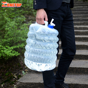 Nouveauté 3L 5 ltr 8L <span class=keywords><strong>10</strong></span> litres 15 l 5 litres seau pliable portable d'eau potable avec robinet et poignée - Product Image 5