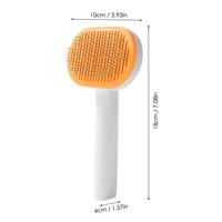 Peigne et brosse auto-nettoyants écologiques en acier inoxydable pour le séchage et le toilettage des animaux domestiques (chiens, chats, petits animaux)