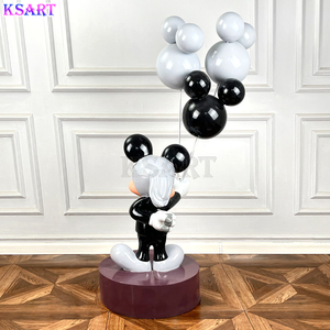 Minnie Résine prend le ballon Mickey <span class=keywords><strong>Mou</strong></span> art dessin animé créatif Speelgoed animé Hêtre - Product Image 2