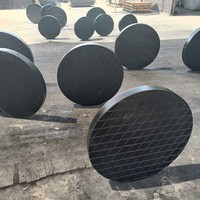 Support en polymère technique pour la mise en place de grues et de plateformes aériennes sur le chantier, patins de levage, patins d'entretoise