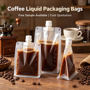 Bolsas Desechables para Dispensar Líquidos de Espresso, Impresas en Huecograbado, Multicapa, PET+PA+AL+PE, de Grado Alimenticio, Directamente del Fabricante - Product Image 1