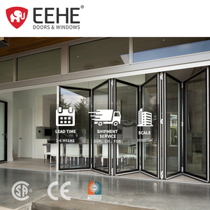 Eehe Home Bi-Folding Binnendeuren van Glas met Nauwe Rand, Geglazuurde Vouwdeuren - Product Image 2
