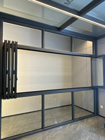 Fenêtre pliante en aluminium à double vitrage, fenêtre résidentielle moderne étanche pour cuisine et salle de bain