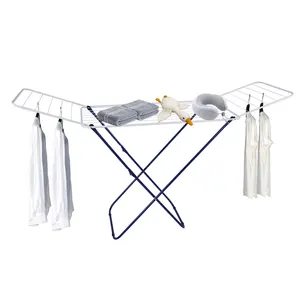 Factory Direct Sale Powder Coating Dryer Clothes Laundry Rack Hanger Foldable Drying Rack