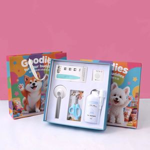 Set de Regalo Ecológico de Artículos para Mascotas de Papel para el Día de San Valentín Chino, para Perros y Gatos, Incluye Correa y Artículos de Cuidado y Aseo - Product Image 4