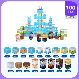 Juguete creativo de arreglo de bloques magnéticos para aprendizaje inteligente Venta al por mayor Venta al por menor Dropshipping disponible para niños de 3 años Plus - Product Image 6