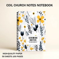 Cuaderno Bíblico Personalizable al por Mayor, A5, Encuadernado en Espiral, Diario de Notas de Iglesia, Oración Diaria, Accesorios Religiosos y Regalos de Fe