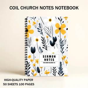 Cuaderno Bíblico Personalizable al por Mayor, A5, Encuadernado en Espiral, Diario de Notas de Iglesia, Oración Diaria, Accesorios Religiosos y Regalos de Fe - Product Image 4