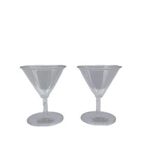 Lot de verres à martini miniatures réutilisables et écologiques en AS, style américain classique, 4 oz (95 ml), pour fêtes, restaurants et traiteurs - Product Image 3