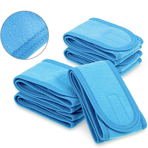 Fábrica al por mayor suave elástico que lavarse la cara de diadema Spa baño banda de pelo - Product Image 3