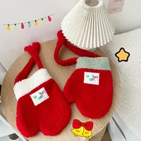 Sacs à bandoulière en peluche pour femmes, style dessin animé mignon, cadeau de Noël, sacs à bandoulière en fausse laine d'agneau pour filles, petits sacs à main adorables