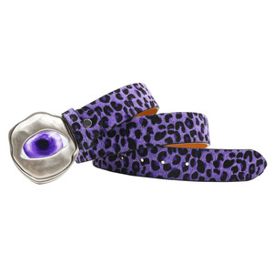 Nuevo Cinturón de Cuero PU con Estampado de Leopardo, Estilo Punk Y2K, con Hebilla Metálica de Ojo del Diablo, Diseño Vaquero Occidental Vintage y Colorido para Mujer - Product Image 5