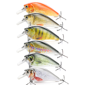 Campione disponibile 70 millimetri 14.7g realistica 3D olografico occhi 4 # treble ganci piazza disegno di legge di pesce esche crank bait - Product Image 6