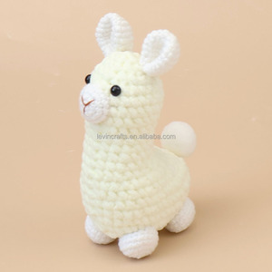 Peluche <span class=keywords><strong>Alpaga</strong></span> au Crochet Faite Main 16cm, Adorable Jouet Bébé, Mouton en Peluche Tricoté, Poupée <span class=keywords><strong>Alpaga</strong></span> au Crochet, Doudou en Coton - Product Image 5