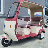 Tricycle électrique chinois NLX 2025, 3 places, carrosserie ouverte, frein à tambour avant, pour adultes, 501-800W, 48V, 30Km/h, certifié CE, catégorie 25
