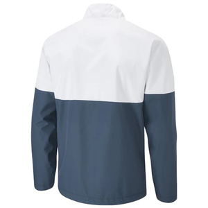 Veste sportive à glissière complète personnalisée pour hommes Veste à fermeture éclair quart séchage rapide imperméable en nylon Patchwork col montant veste mince à l'avant pour les golfeurs - Product Image 3