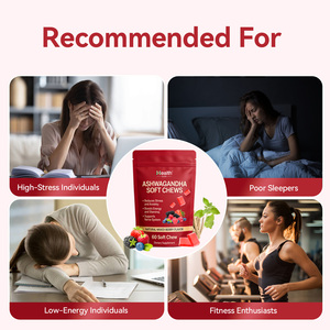 Bonbons à mâcher multivitaminés personnalisés avec logo, Ashwagandha de qualité supérieure, apaisent les nerfs, soulagent la fatigue, fabrication en vrac, OEM, fournisseur - Product Image 5