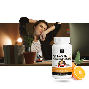 Premium <span class=keywords><strong>C</strong></span> Vitamini Çiğnenebilir Tabletler Profesyonel Kalite Sabit Tüm Gün Beslenme Desteği İçin - Product Image 4
