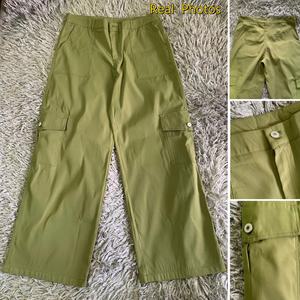 Pantalones <span class=keywords><strong>Cargo</strong></span> Slim para <span class=keywords><strong>Mujer</strong></span> <span class=keywords><strong>H</strong></span>-476, Pantalones Deportivos de Cintura Alta, Pantalones de Trabajo Largos y Anchos con Bolsillos para <span class=keywords><strong>Mujer</strong></span> - Product Image 4