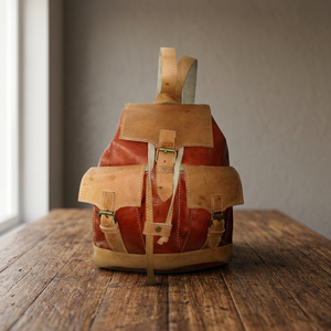 Sac bandoulière en cuir véritable, style classique, unisexe, poignée souple, couleur naturelle - Product Image 3