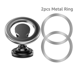 신형 유니버설 메탈 마그네틱 차량용 핸드폰 거치대 360도 회전 아이폰용 차량 대시보드 마그넷 거치대 - Product Image 5
