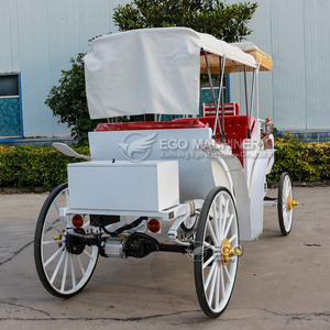 Carruaje Eléctrico para Caballos, Carruaje de Lujo para Maratones Ecuestres, Paseos Turísticos, Bodas, Carroza de Calabaza, Transporte Especial - Product Image 6