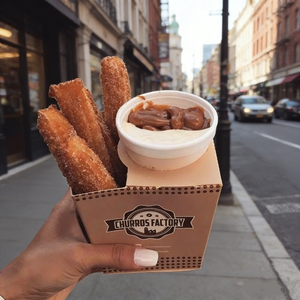 Custom Logo Designs Churros <strong>Box</strong> Packaging With Dip Cup, Food Grade Cardboard <strong>Snack</strong> Churros Packaging Candy Cake <strong>Box</strong> - Product Image 1