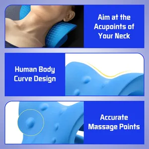 OEM ODM Nacken massage gerät Traktion Chiropraktik Kissen Schmerz linderung Nacken-und Schulter relax ant Cervi cal Traction Device Neck Stretcher