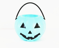 Seau à bonbons d'Halloween en résine, miniatures fantômes et citrouilles, panier porte-bonbons pour enfants, décoration de fête d'Halloween pour la collecte de bonbons ou de farces