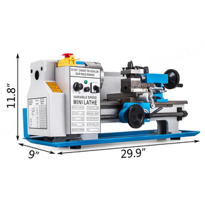 เครื่องกลึงโลหะขนาดเล็กแนวนอนขนาดกลาง0618 220V 550W เครื่องมือสเตนเลสสำหรับใช้ในครัวเรือน - Product Image 2