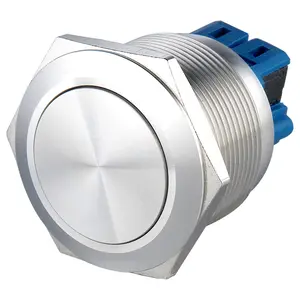 Interruttore indicatore di luce antivandalo 19mm impermeabile IP67 tri-color metallo led 6V 12V 24V 110V 220V interruttore a pulsante