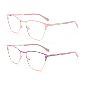 Nouvelle Arrivée De Mode Anti Lumière Bleue Lunettes Métal Chromatique Photo Optique Cadres Xj1024 Lunettes - Product Image 1