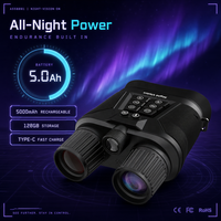 Jumelles de vision nocturne pour la chasse, enregistrement vidéo 4K UHD, vision dans l'obscurité totale, vente en gros