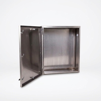 Boîte de distribution électrique verrouillable IP66, boîtier d'instrumentation étanche à porte simple en acier laminé à froid