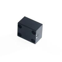 Fraiseuse cnc à 5 axes mini fabrication en aluminium personnalisée blocs d'aluminium fraisés noirs anodisés