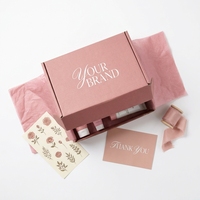 Boîtes d'expédition en kraft avec impression de logo personnalisé, emballage plat en carton ondulé, pochette pliante découpée, vente en gros